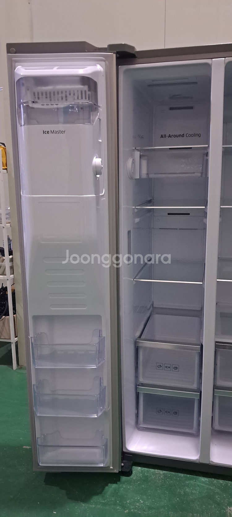 1595 삼성 785L 2도어 정수기양문형냉장고(메탈)--5