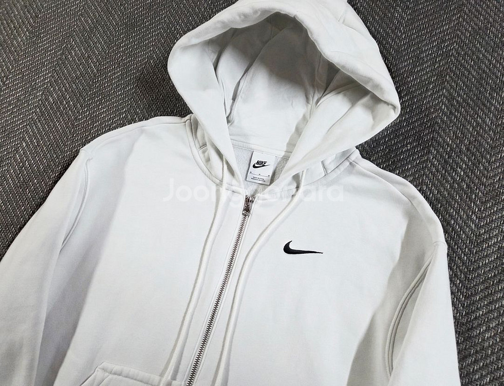 나이키 Nike 스우시 화이트 투웨이 후드집업--2