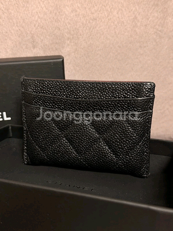 [정품] 샤넬 캐비아 클래식 카드지갑--3