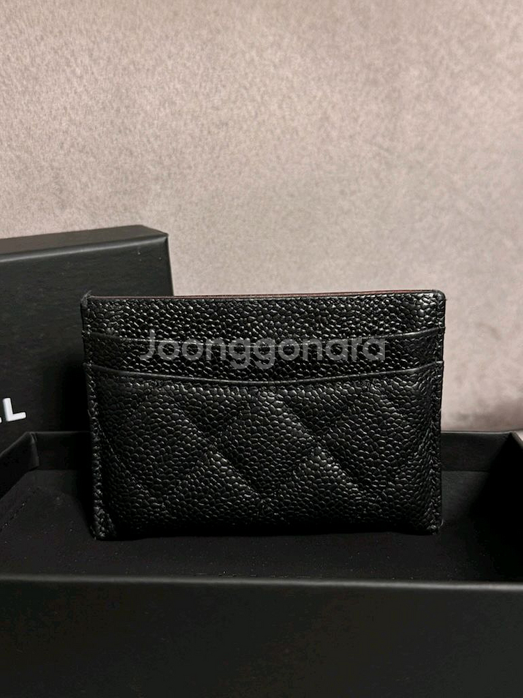 [정품] 샤넬 캐비아 클래식 카드지갑--4