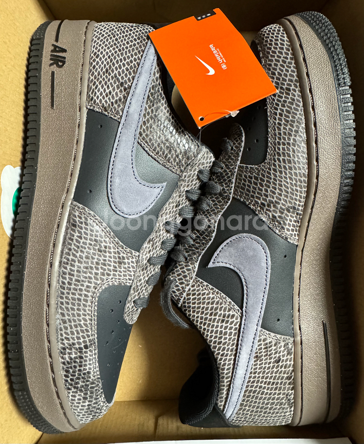 [280] 나이키 에어포스1 로우 스네이크스킨 운동화--8