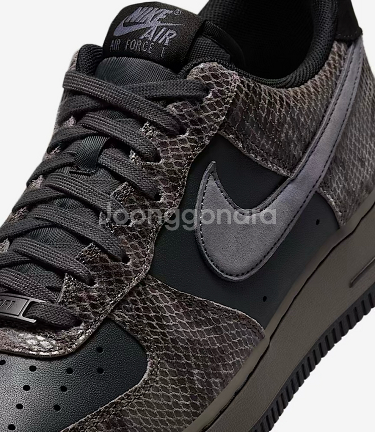 [280] 나이키 에어포스1 로우 스네이크스킨 운동화--5