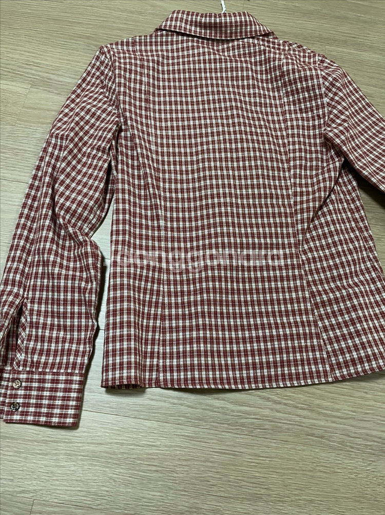 마그넷 체크 슬림 셔츠 (레드) / 샵마그넷--7