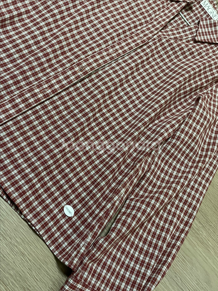 마그넷 체크 슬림 셔츠 (레드) / 샵마그넷--8