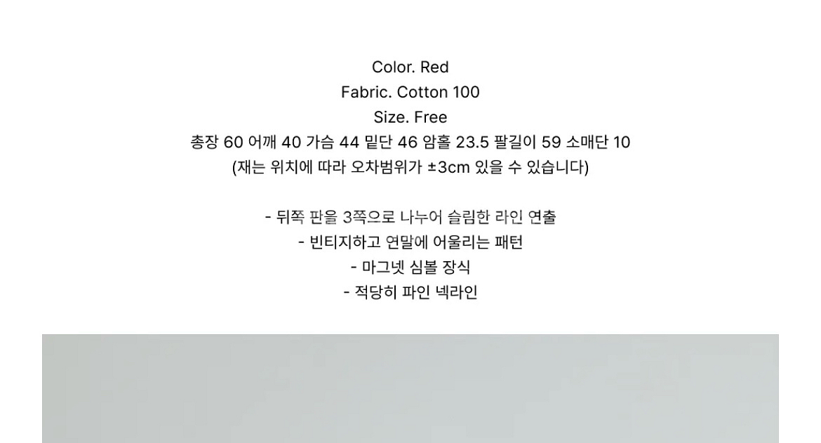 마그넷 체크 슬림 셔츠 (레드) / 샵마그넷--5