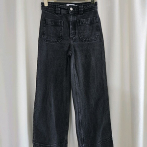 앤아더스토리즈 블랙 와이드 데님 팬츠