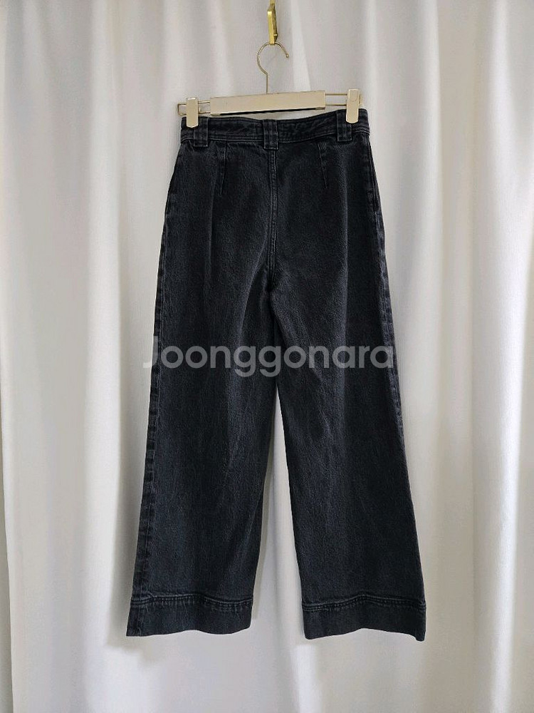 앤아더스토리즈 블랙 와이드 데님 팬츠--3