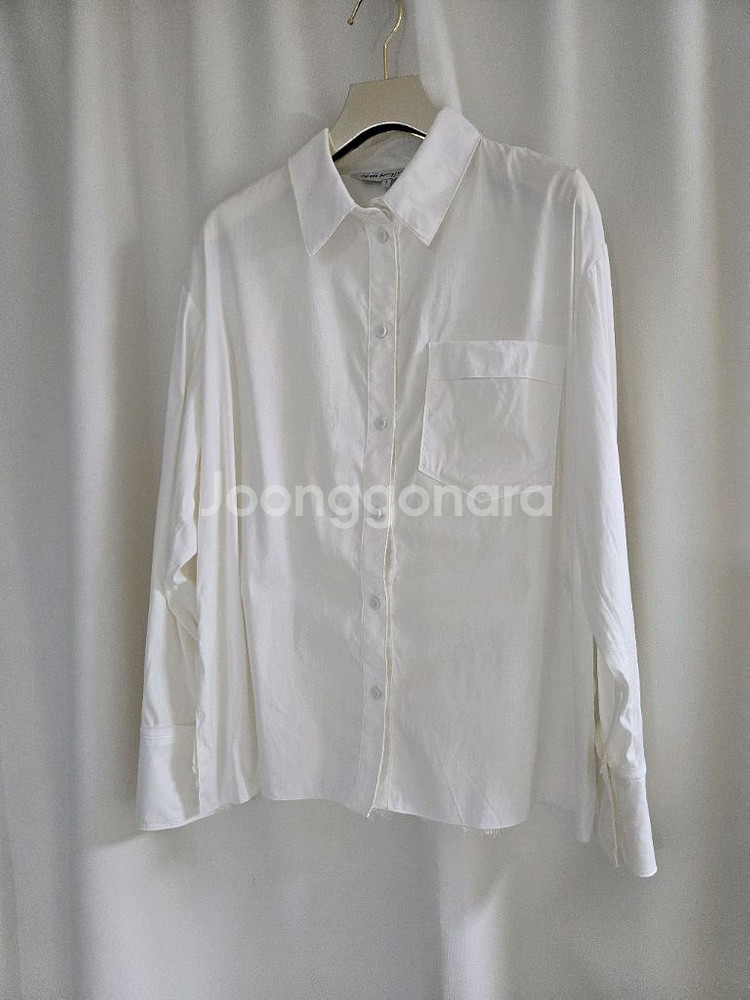 오브제 레이스 화이트 블라우스--3