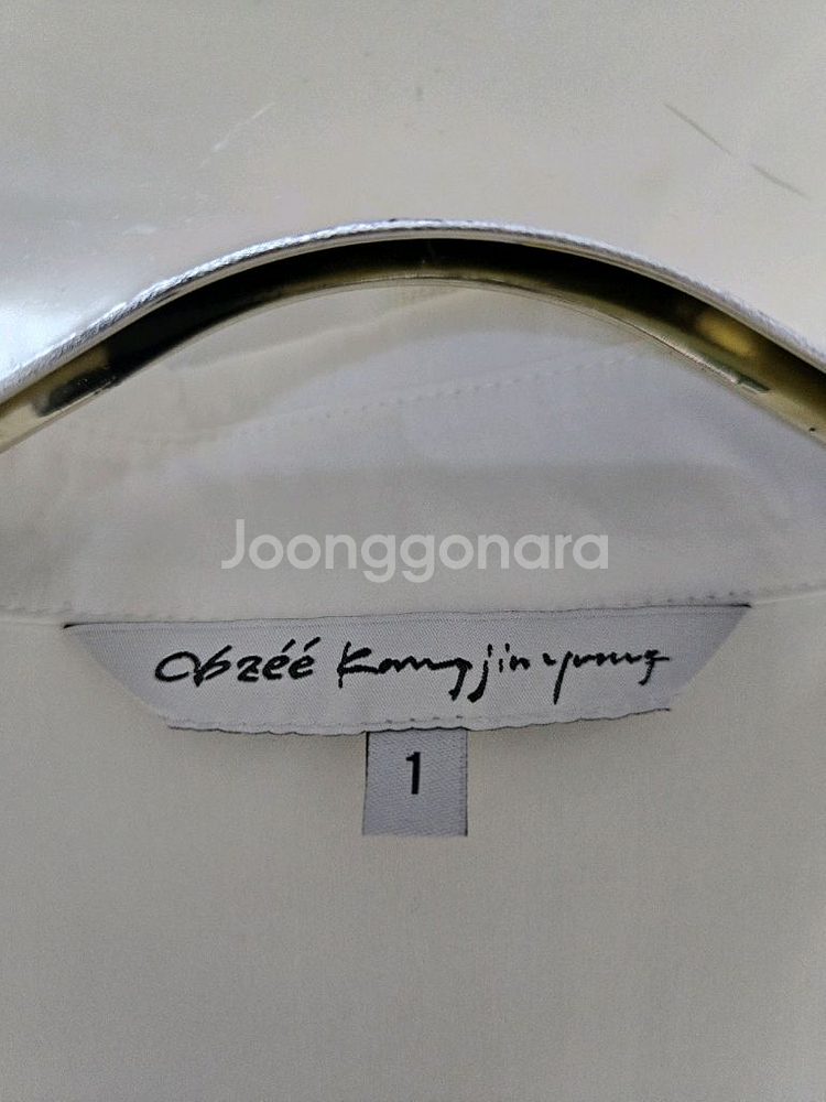 오브제 레이스 화이트 블라우스--5