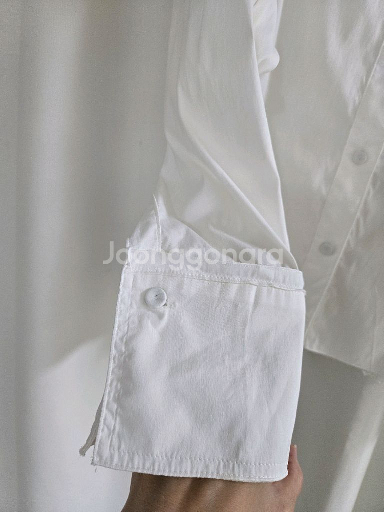 오브제 레이스 화이트 블라우스--4