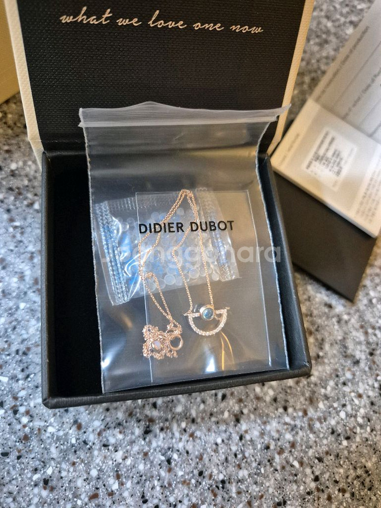 디디에두보 14K 토파즈 탄생석 목걸이 (새상품)--1