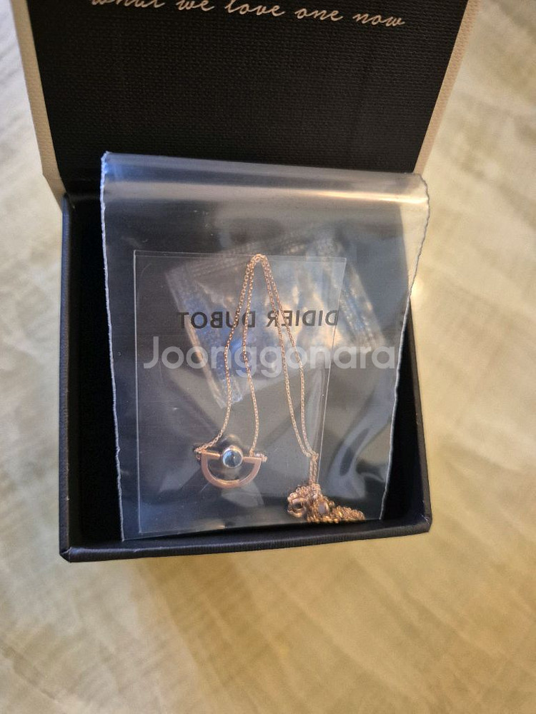 디디에두보 14K 토파즈 탄생석 목걸이 (새상품)--3