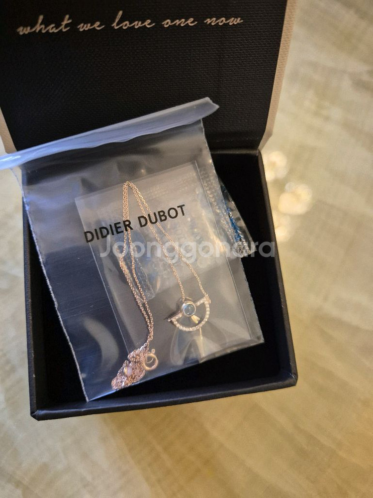 디디에두보 14K 토파즈 탄생석 목걸이 (새상품)--4