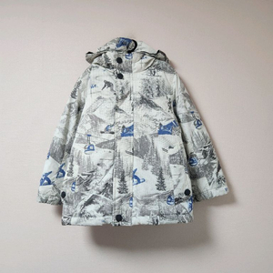 110사이즈(아동용) 오후키즈 그레이산무늬 스키복 자켓