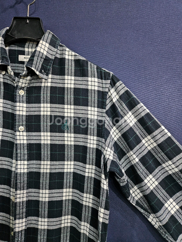 빈폴 스트라이프 체크 남성 100 긴팔셔츠--3