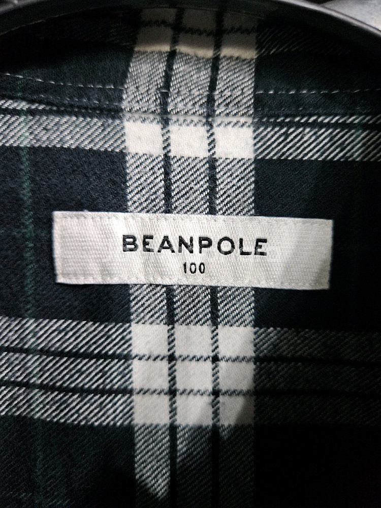 빈폴 스트라이프 체크 남성 100 긴팔셔츠--2