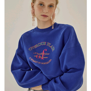 가격내림)오버듀플레이 크롭 맨투맨 (기모)