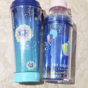 태국 스타벅스 텀블러 콜드컵 레나 보틀 엘이디 2개 일