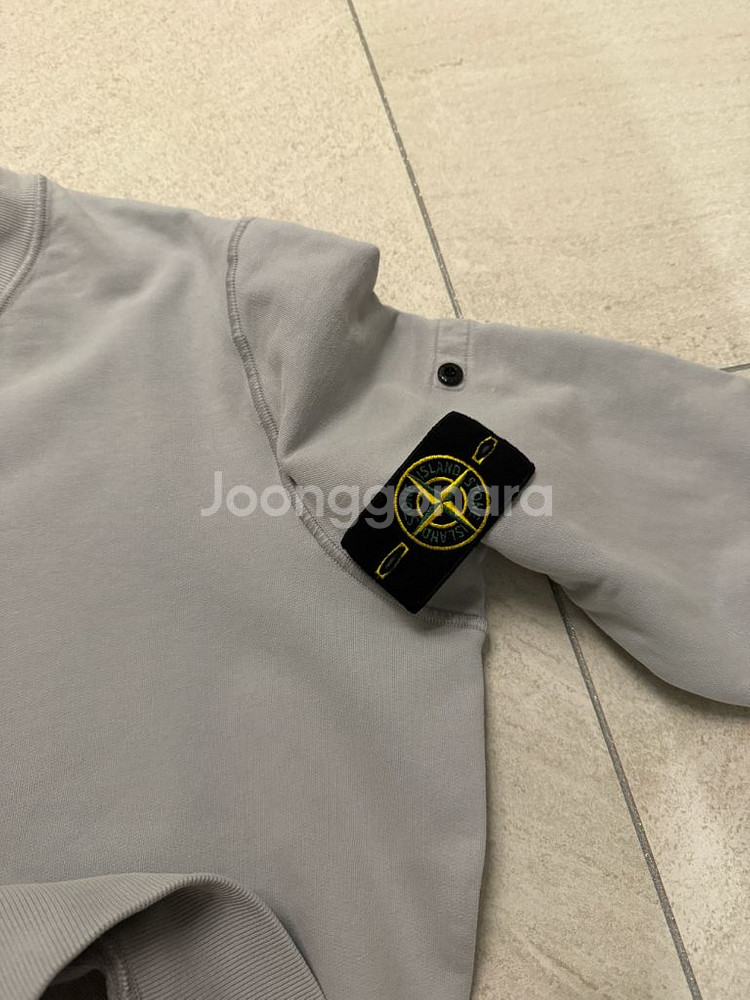 21fw 스톤아일랜드 스웻셔츠 맨투맨 라이트그레이블루--1