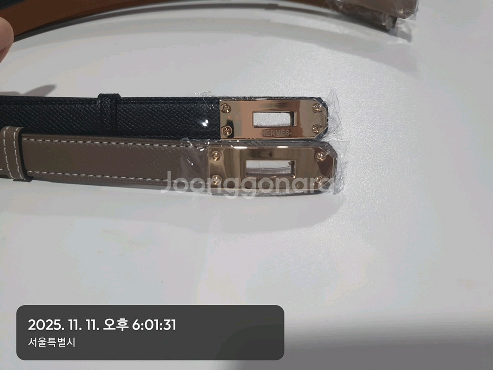 에르메스 켈리 여성 벨트--3
