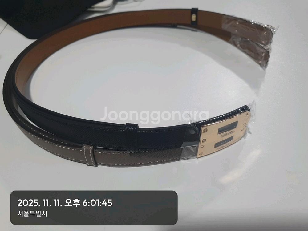 에르메스 켈리 여성 벨트--5