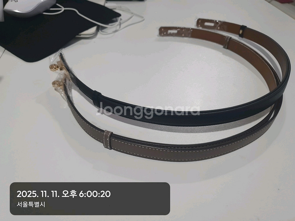 에르메스 켈리 여성 벨트--4