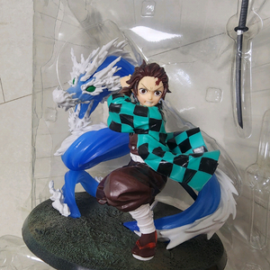 애니메이션 캐릭터 피규어 탄지로 카마도 물의호흡 물의용 피규어 외부박스도있음