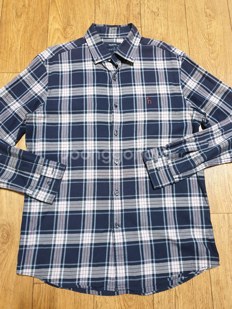 1187 헤지스 체크 남방셔츠 100 사이즈입니다--1