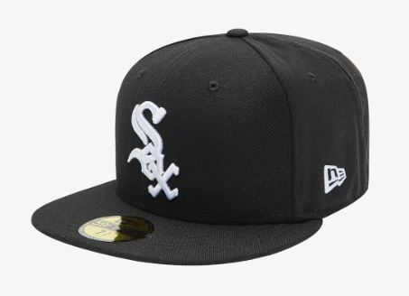 뉴에라 MLB 어센틱 시카고 화이트삭스 피티드캡 게임 블랙 이미지