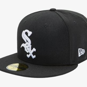 뉴에라 MLB 어센틱 시카고 화이트삭스 피티드캡 게임 블랙 이미지