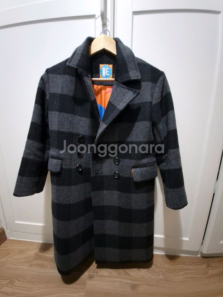 베베베베 남아 체크코트--0