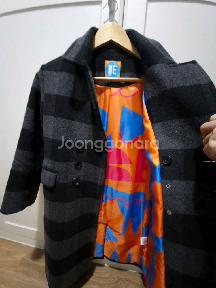 베베베베 남아 체크코트--2