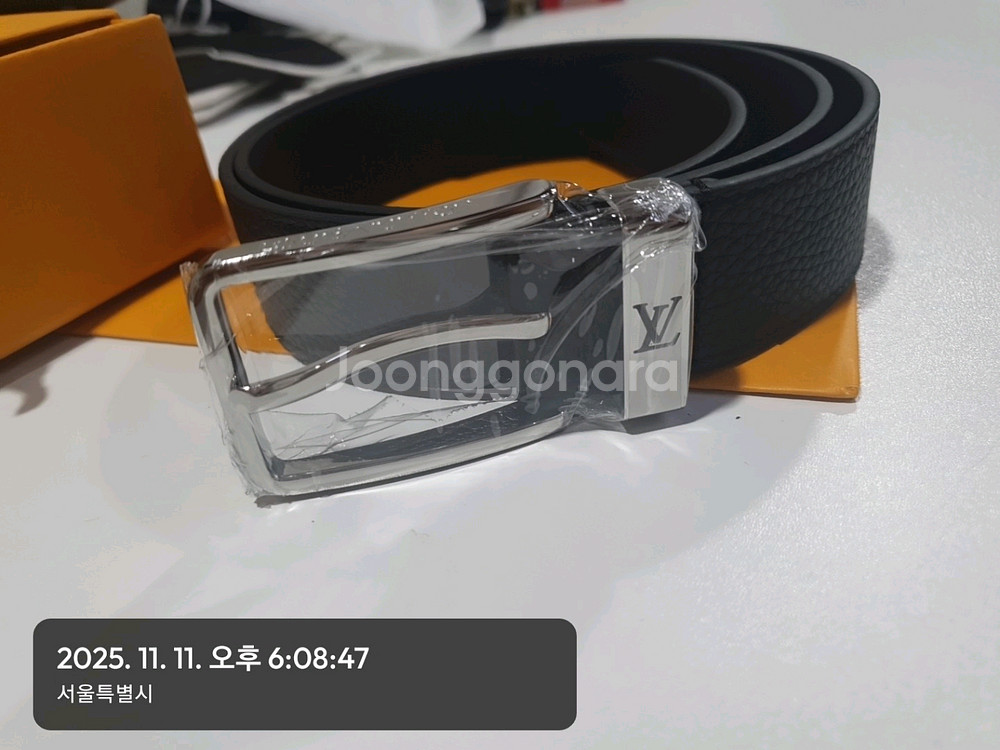 루이비통 LV 퐁뇌프 가죽 벨트--0