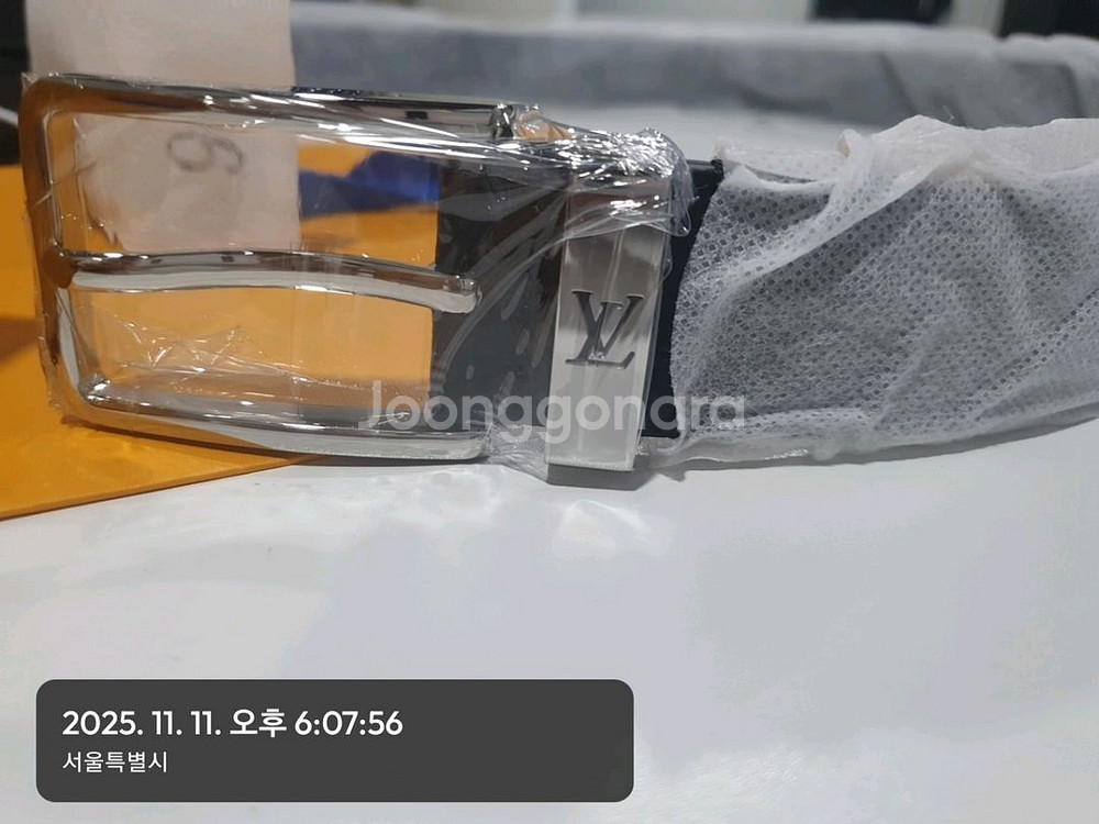 루이비통 LV 퐁뇌프 가죽 벨트--5