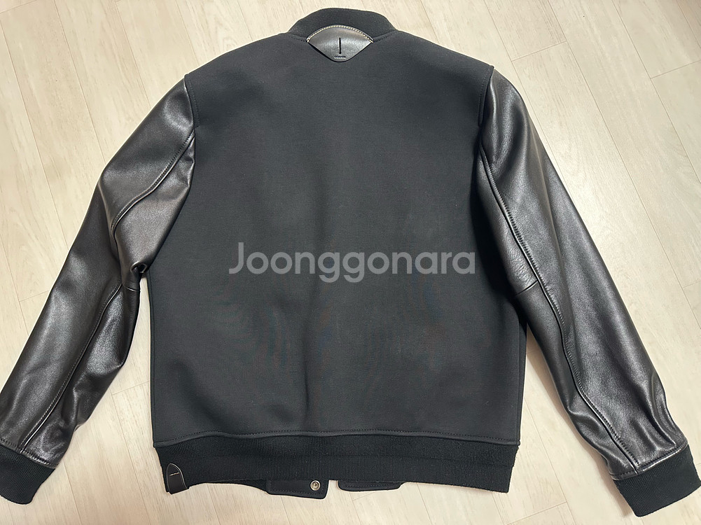 [정품] COACH 코치 레더 슬리브 바시티 자켓 (M/100 사이즈)--1