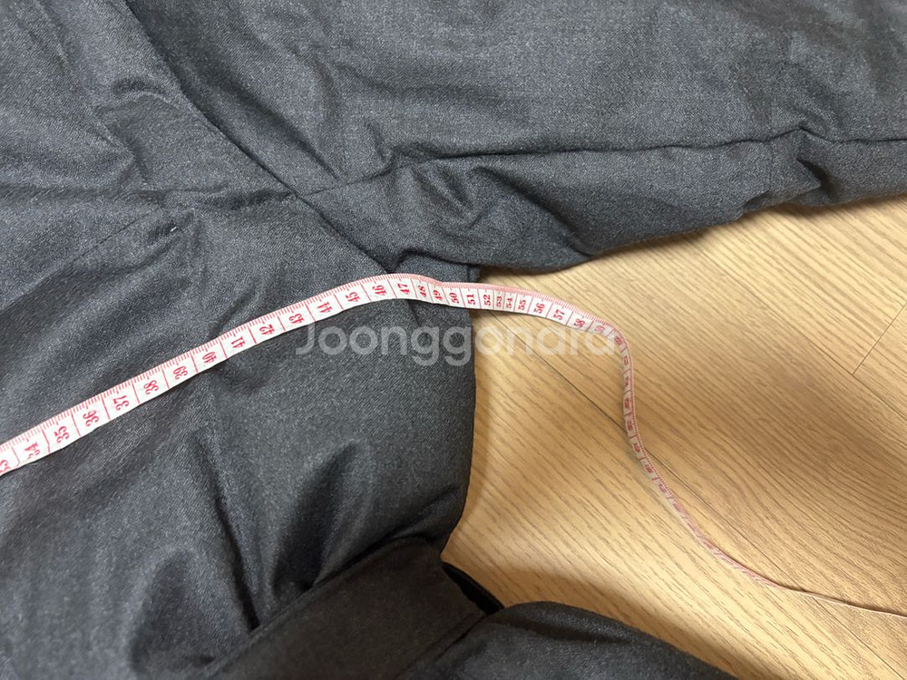 미착용 코오롱 프리미엄 울 스노우문 90 벨트 롱패딩 안타티카--8