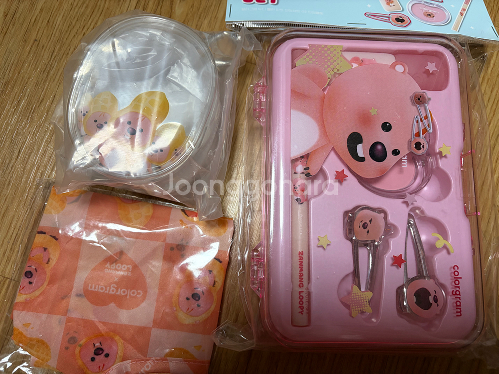 컬러그램 잔망루피 쿨톤세트,pvc키링,장바구니--0