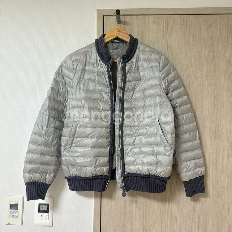 니트배색 오리털 경량패딩 66--0