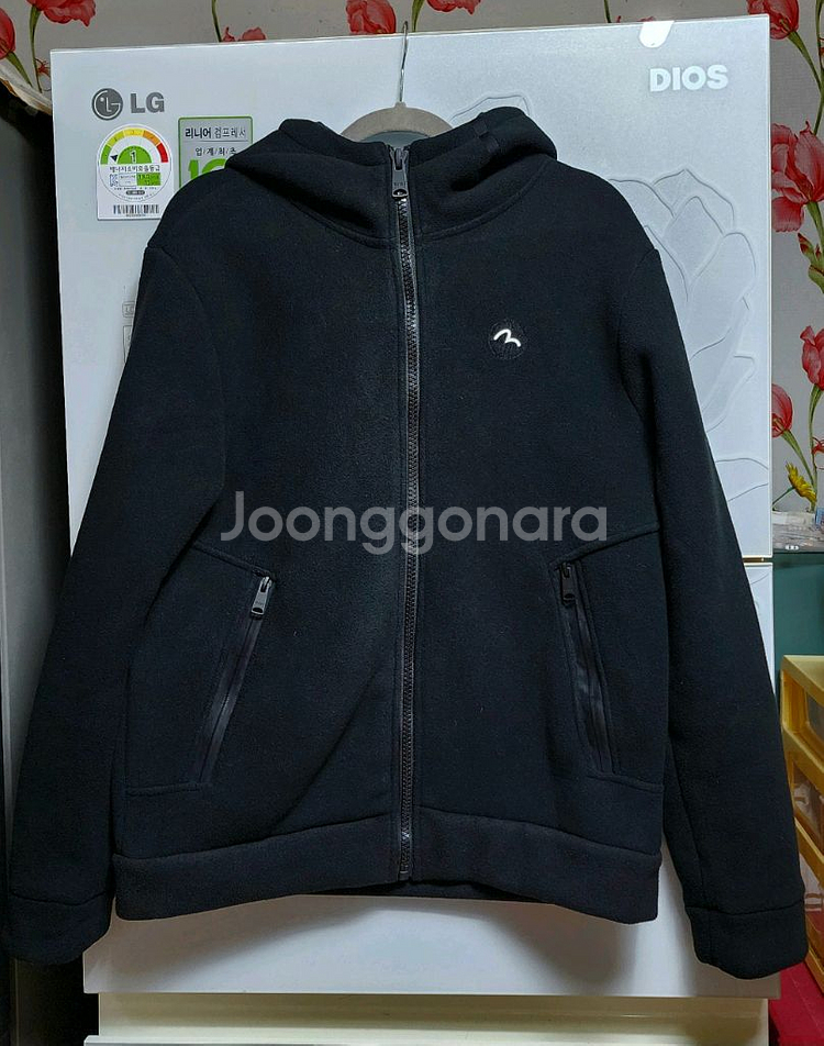[100-105]에비수 후리스 후드점퍼/남여공용기모자켓--0