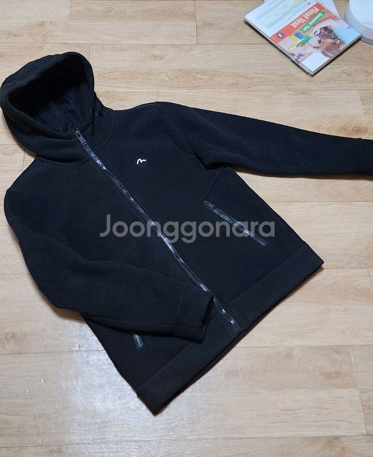 [100-105]에비수 후리스 후드점퍼/남여공용기모자켓--3