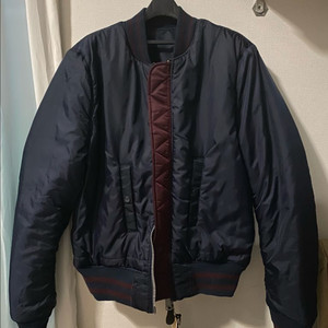 남성 MA-1 패딩 점퍼