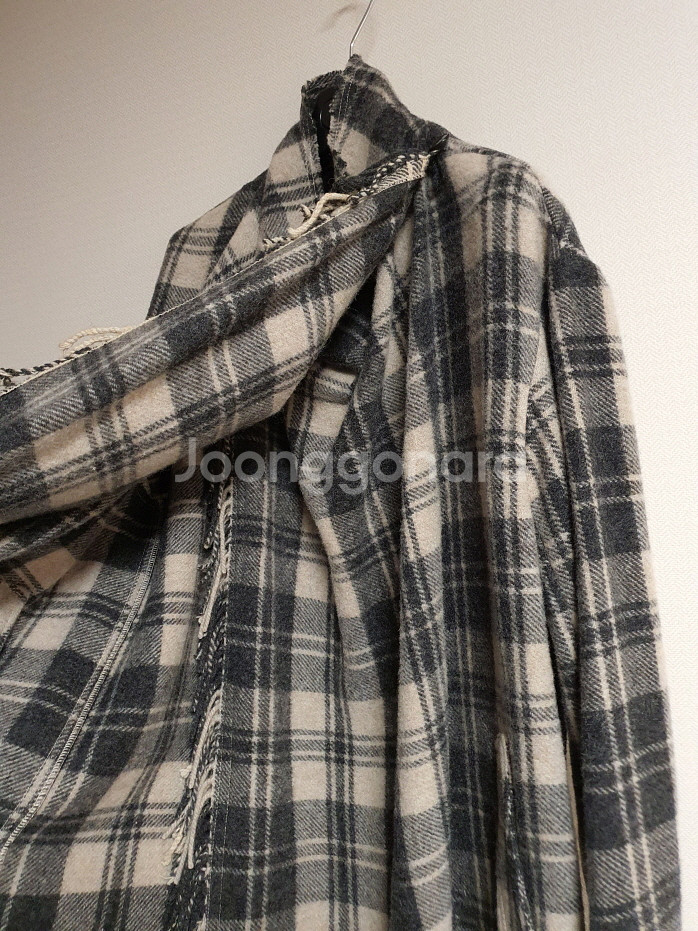 이자벨마랑 에뚜왈 프린지 디테일 머플러 코트 36 사이즈 새상품 정품--6