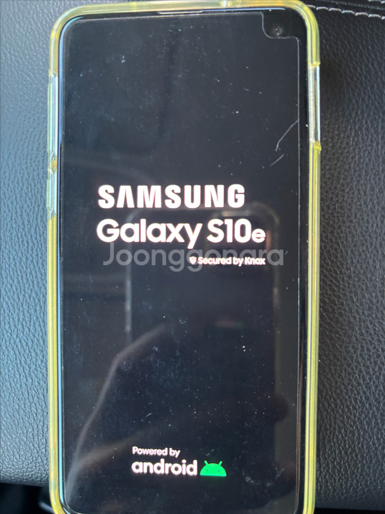 갤럭시 S10e 옐로우 무잔상 중고폰 공기계--2