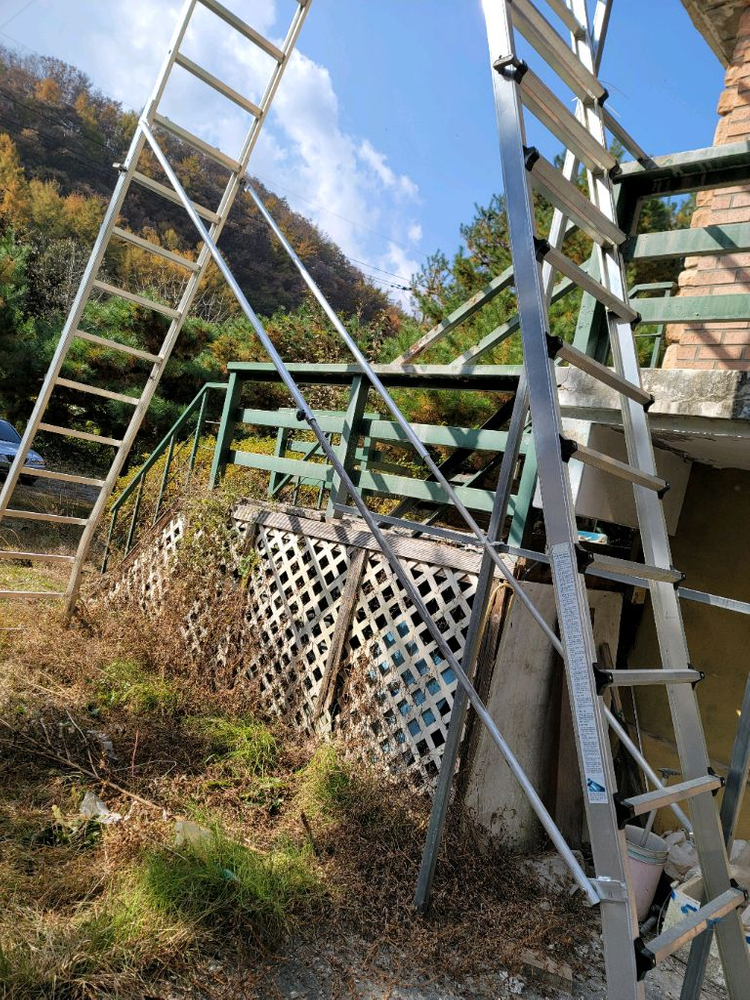 대형 알루미늄 안전 발판 사다리 이미지