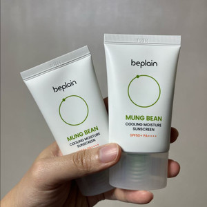 (새제품) 비플레인 녹두 쿨링 수분 선크림