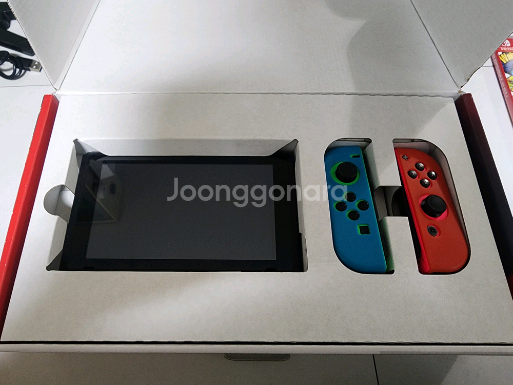 닌텐도 스위치 풀박스 8인용 악세사리 + 게임 2종--1
