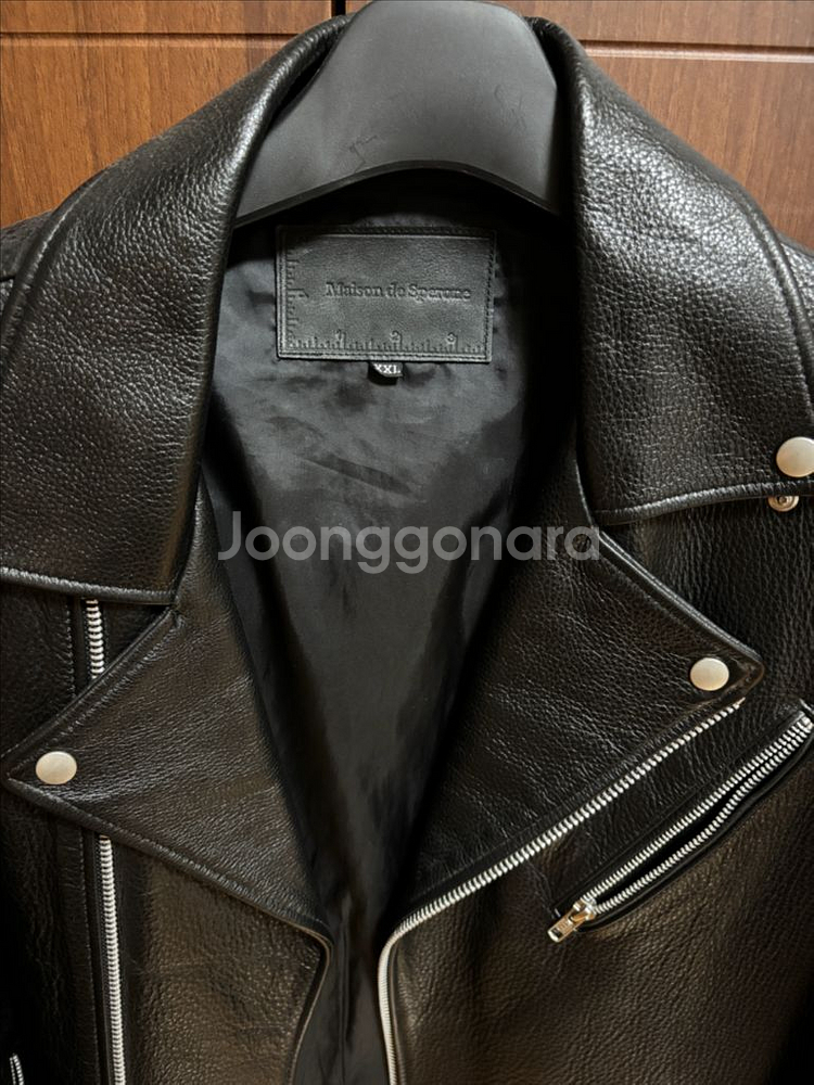 Maison de Sperone 소가죽 라이더 자켓 (XXL)--8