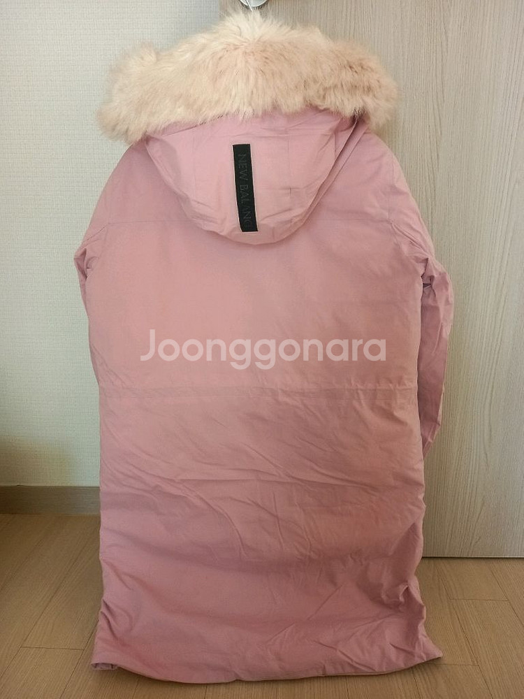 뉴발란스 핑크색 구스다운 롱패딩 155사이즈--1