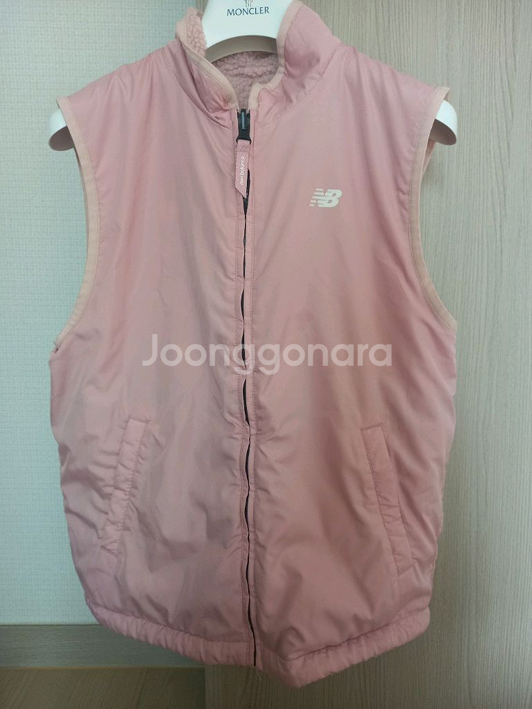 뉴발란스 핑크색 구스다운 롱패딩 155사이즈--8