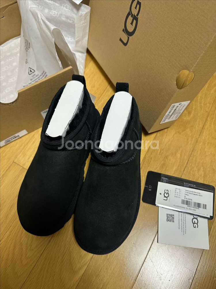 어그 클래식 울트라 미니 블랙 W5, W9--0